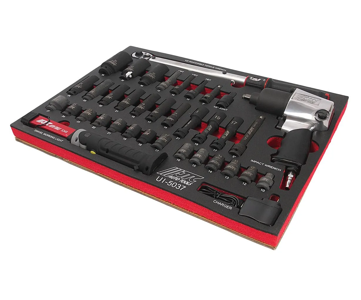 Набор инструментов для шиномонтажа 37 предметов в ложементе JTC купить