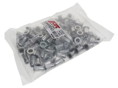 Заклепка резьбовая M6х1мм алюминиевая 100шт. JTC