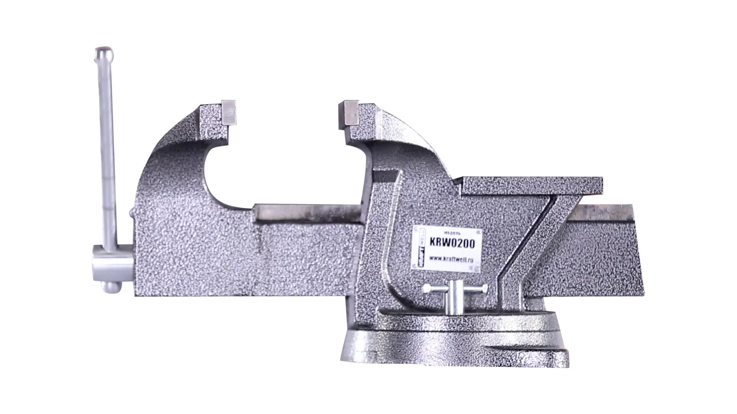 KraftWell KRW0200 Тиски слесарные вращающиеся 200 мм купить