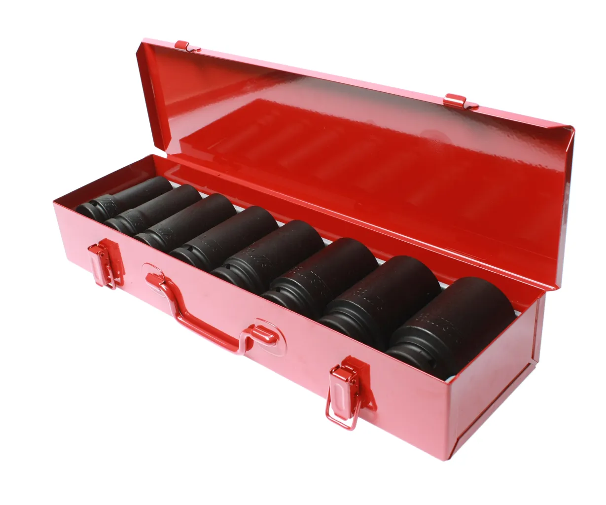 Набор головок торцевых 3/4" 6-ти гранных 21-38мм ударных глубоких 8 предметов в кейсе JTC купить