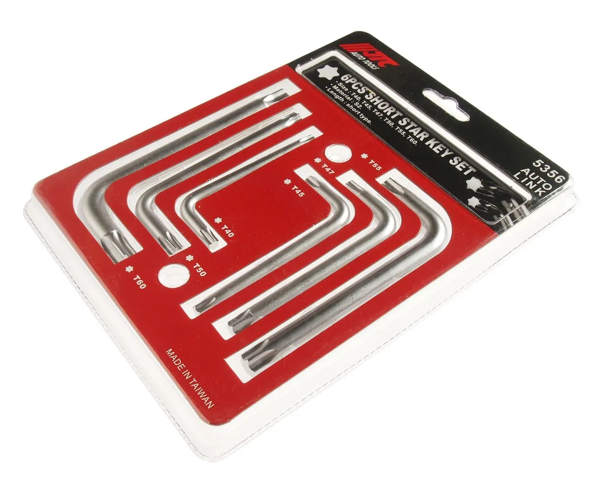 Набор ключей TORX T40-T60 Г-образных 6 предметов JTC купить