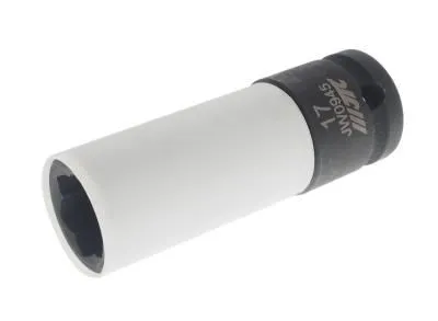 Головка торцевая 1/2" 17мм ударная глубокая L=78мм (MERCEDES) с защитным колпачком JTC