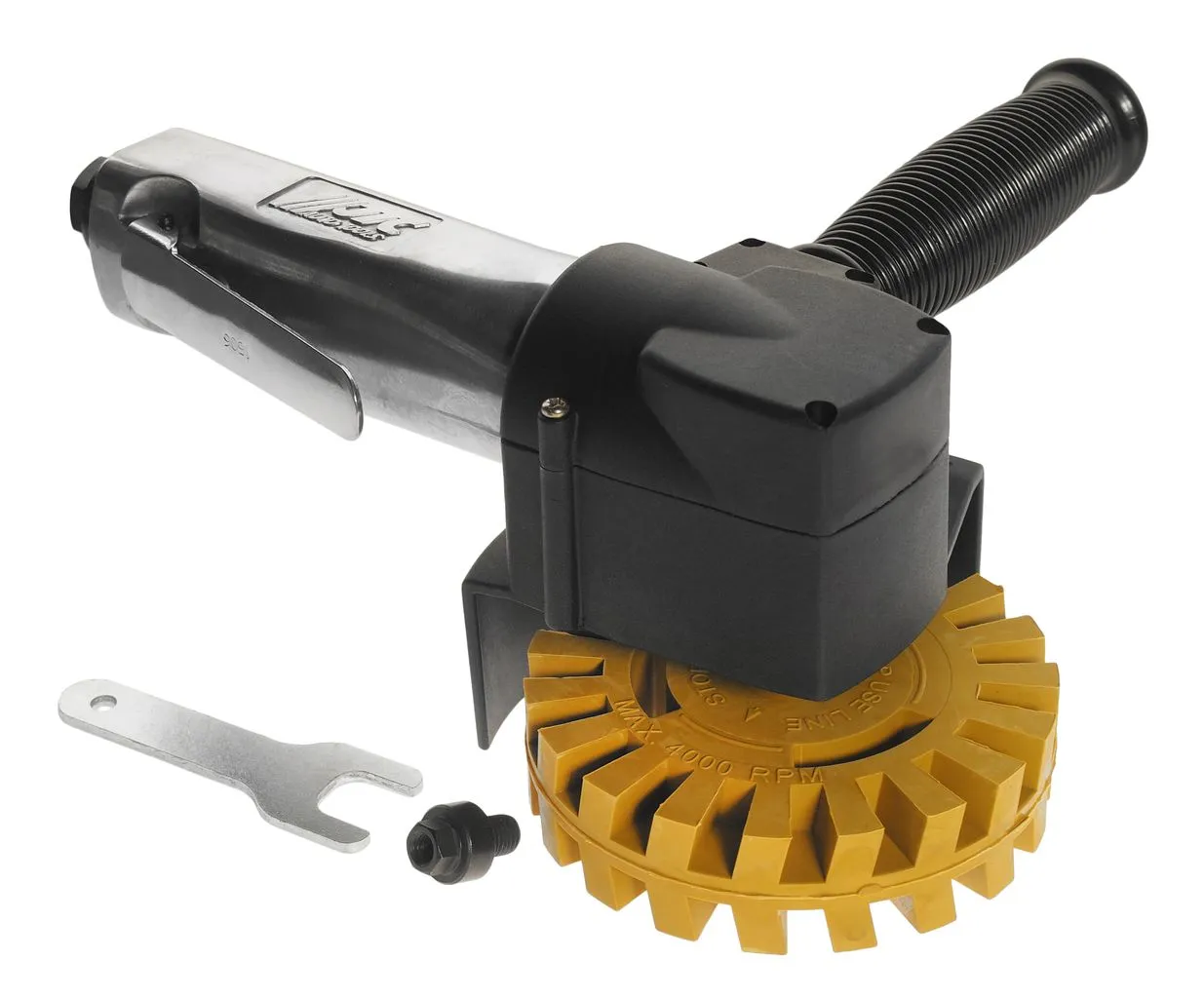 Машинка пневматическая шлифовальная угловая 3600об/мин., 90PSI, штуцер 1/4", 200х110мм JTC купить