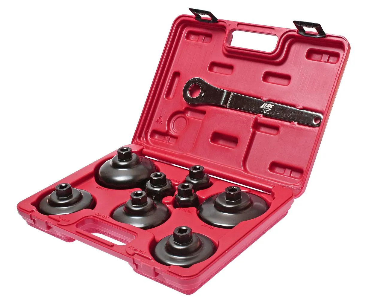 Съемник фильтров масляных 9 предметов чашка в кейсе JTC купить