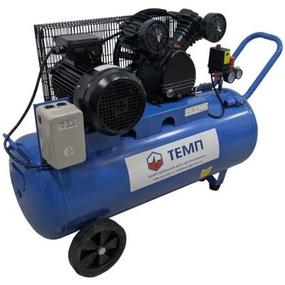 ТЕМП TC100LA330 Компрессор, ресивер 100 л, 330 л/м, 10 бар, 380 В, 2,9 кВт