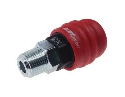 Переходник для компрессора M3/8" быстросъемный наружная резьба композитный двухрежимный JTC