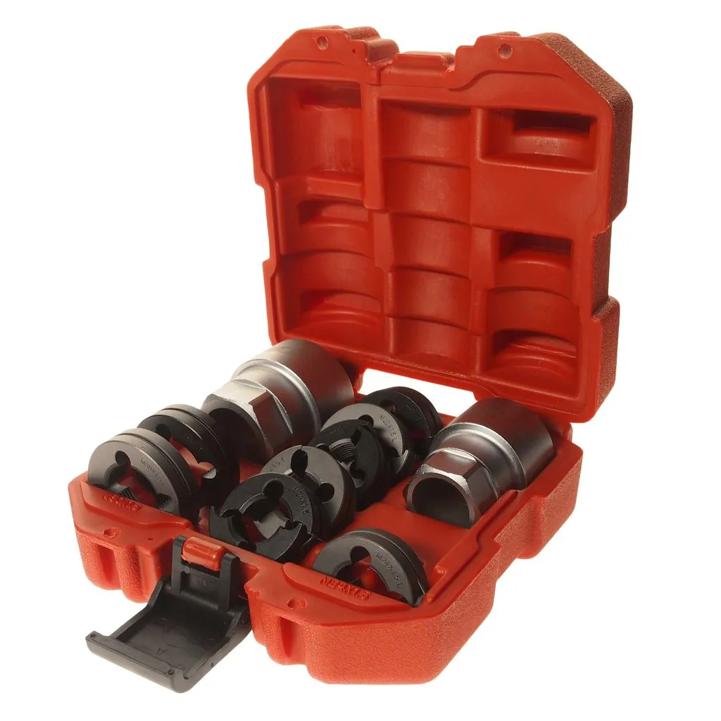 Набор инструментов для восстановления резьбы шпилек колес грузовых автомобилей 10 предметов JTC купить