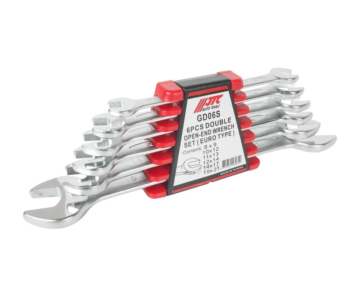 Набор ключей рожковых 8-21мм двухсторонних 6 предметов в холдере JTC купить
