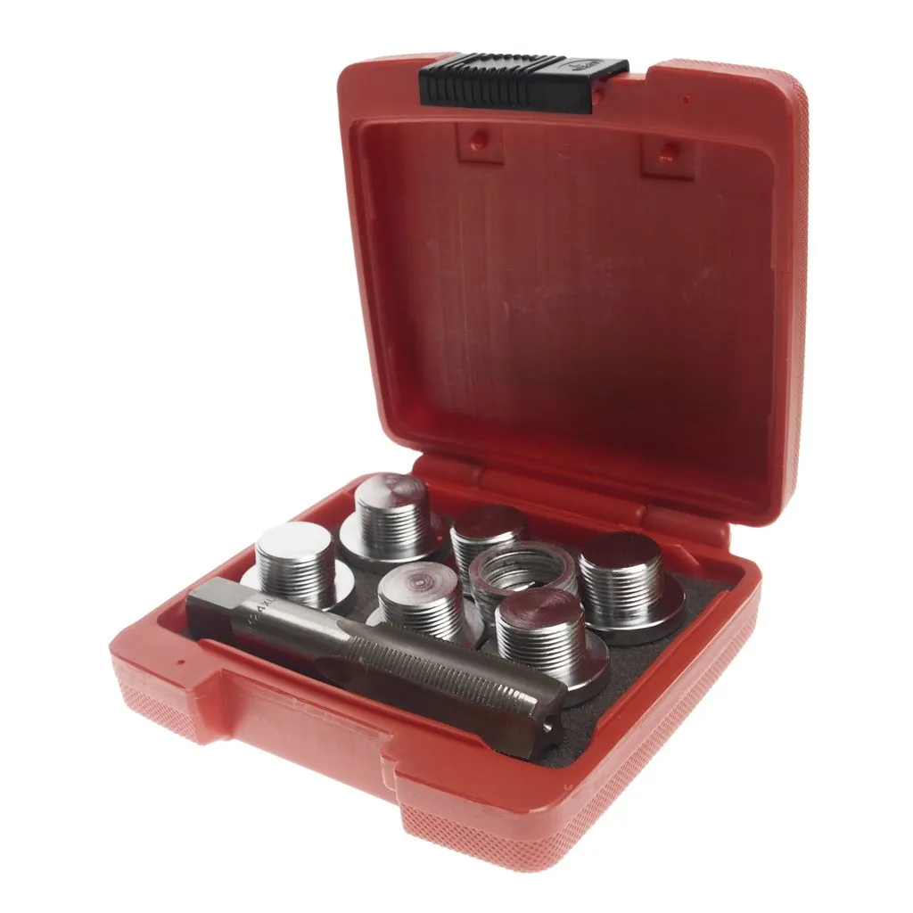 Набор инструментов для ремонта резьбы маслосливных отверстий 24мм в боксе JTC купить