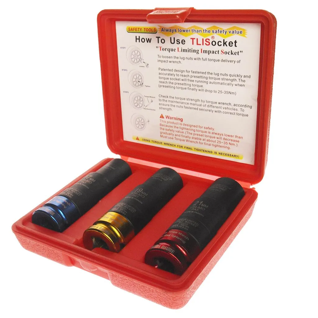 Набор головок торцевых ударных с фиксированным усилием 17,19,21мм 3 предмета в кейсе JTC купить