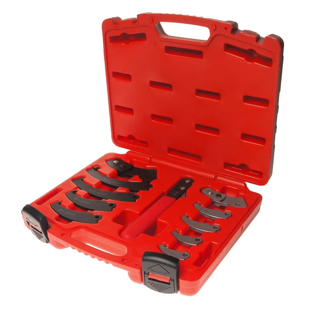 Ключ для круглых гаек с прорезью (с радиусными насадками) 11 предметов JTC купить