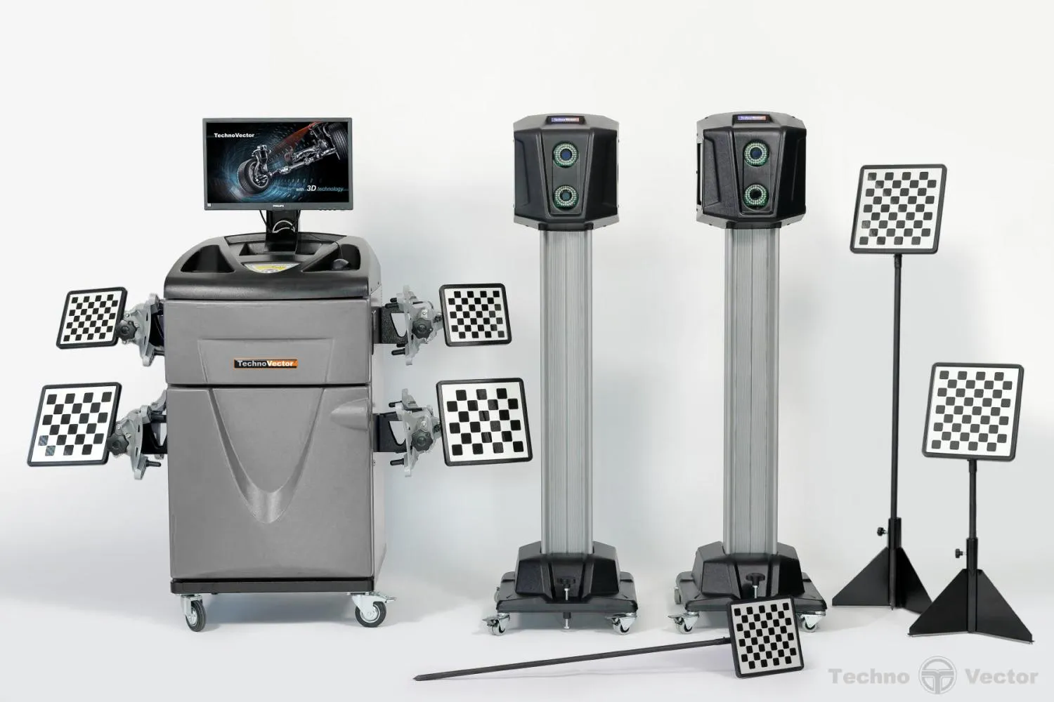 Мобильный стенд сход-развал 3D для грузовых автомобилей ТехноВектор 7 Truck V 7204 HT MC4