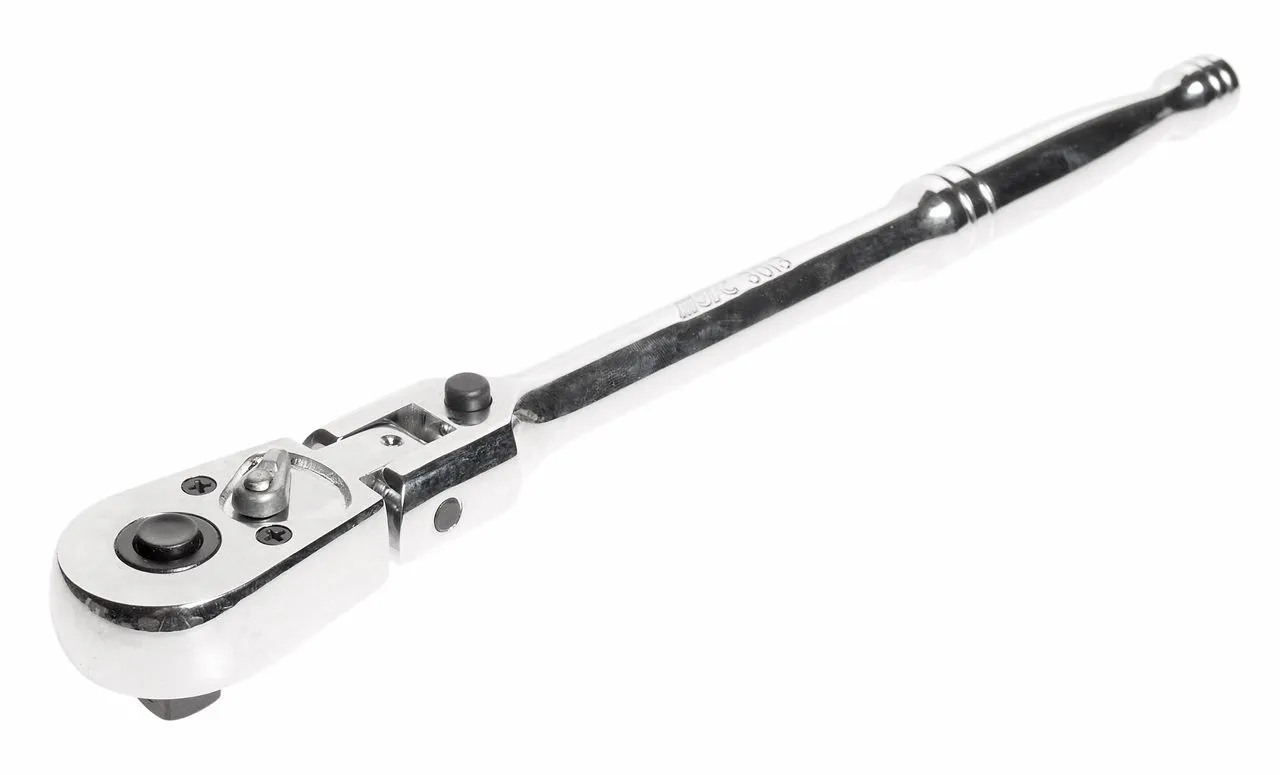 Ключ трещотка 3/8" 45 зубьев 265мм шарнирный с фиксацией металлическая рукоятка JTC купить