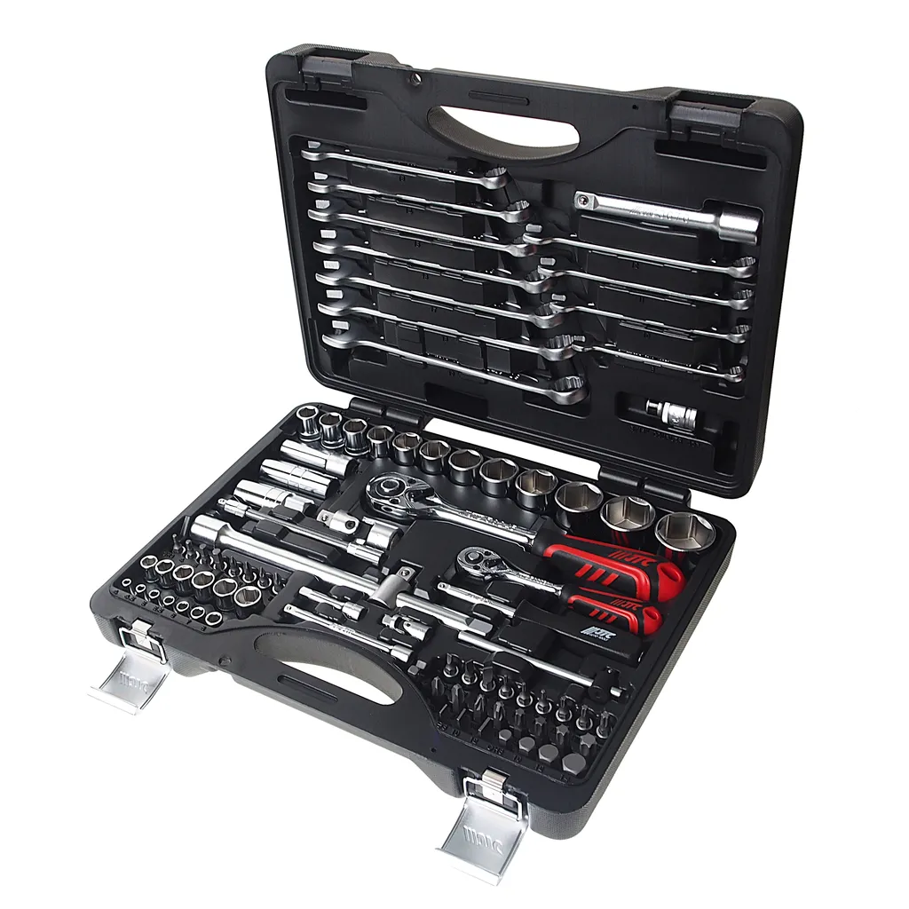 Набор инструментов 85 предметов слесарно-монтажный 1/4",1/2" в кейсе JTC купить