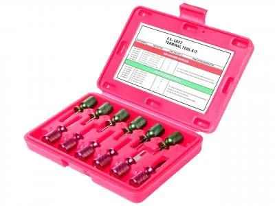 Набор инструментов для ремонта автоэлектропроводки 12 предметов в кейсе JTC