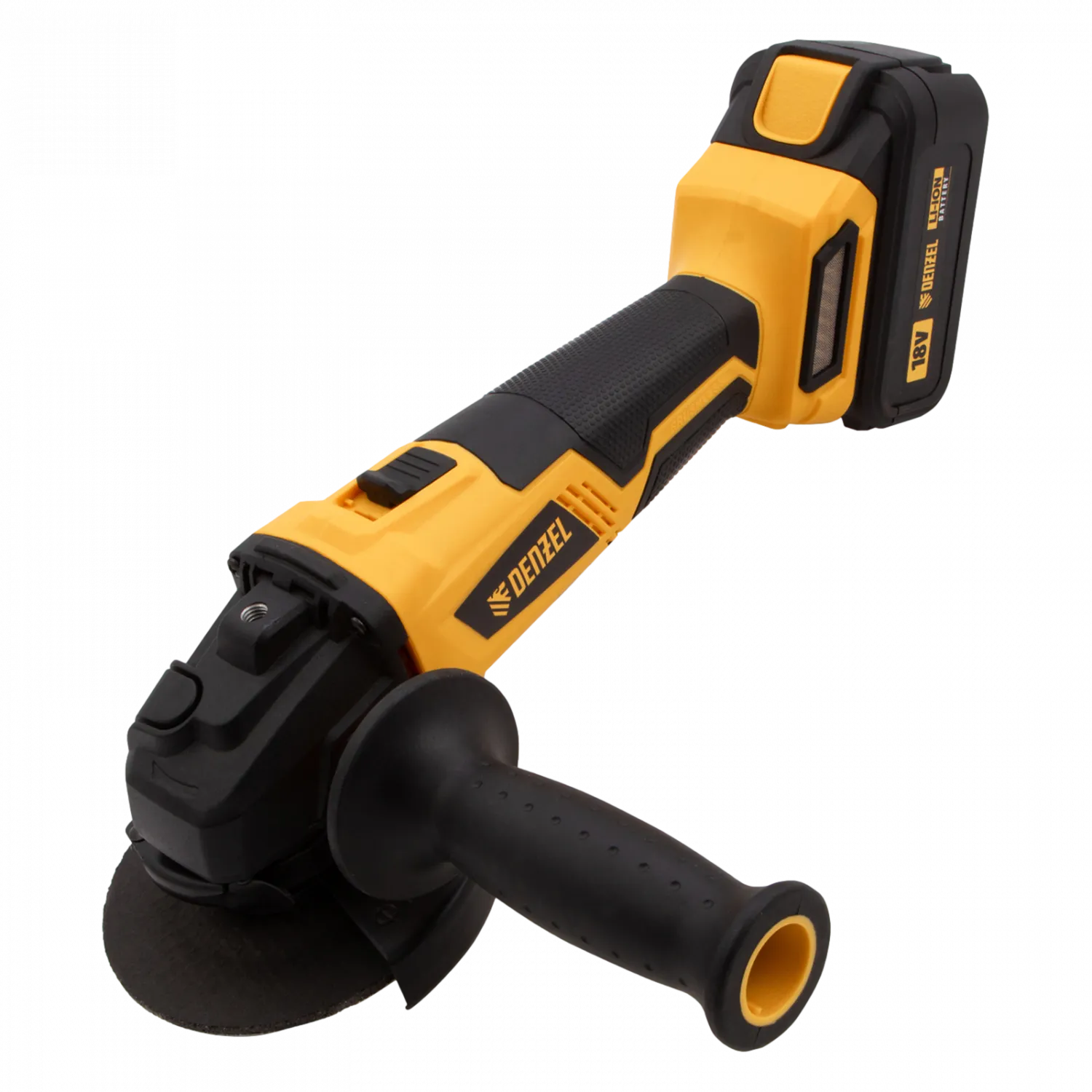 Углошлифовальная машина BLG-IB-18-02, аккумуляторная, Li-ion, 18 В, 3 Ач, 115 мм Denzel купить