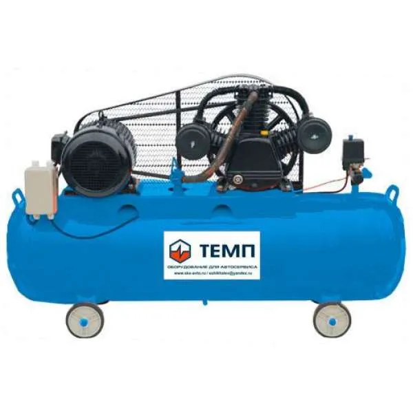 ТЕМП TC300LA800 Компрессор, ресивер 300 л, 800 л/м, 10 бар, 380 В, 5,2 кВт