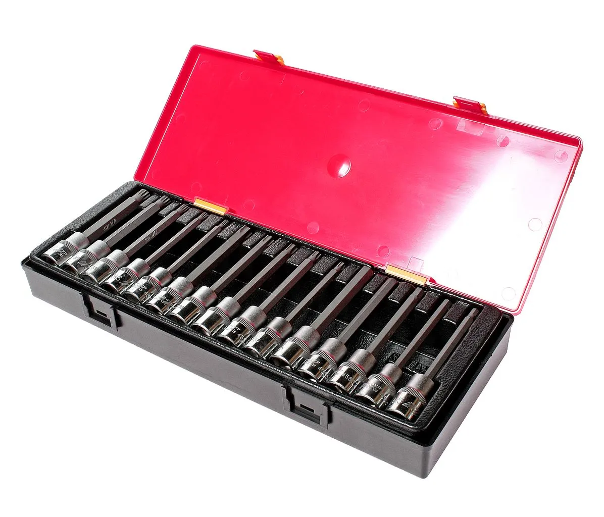 Набор головок и бит-головок 1/2" TORX,HEX,SPLINE 15 предметов в кейсе JTC купить
