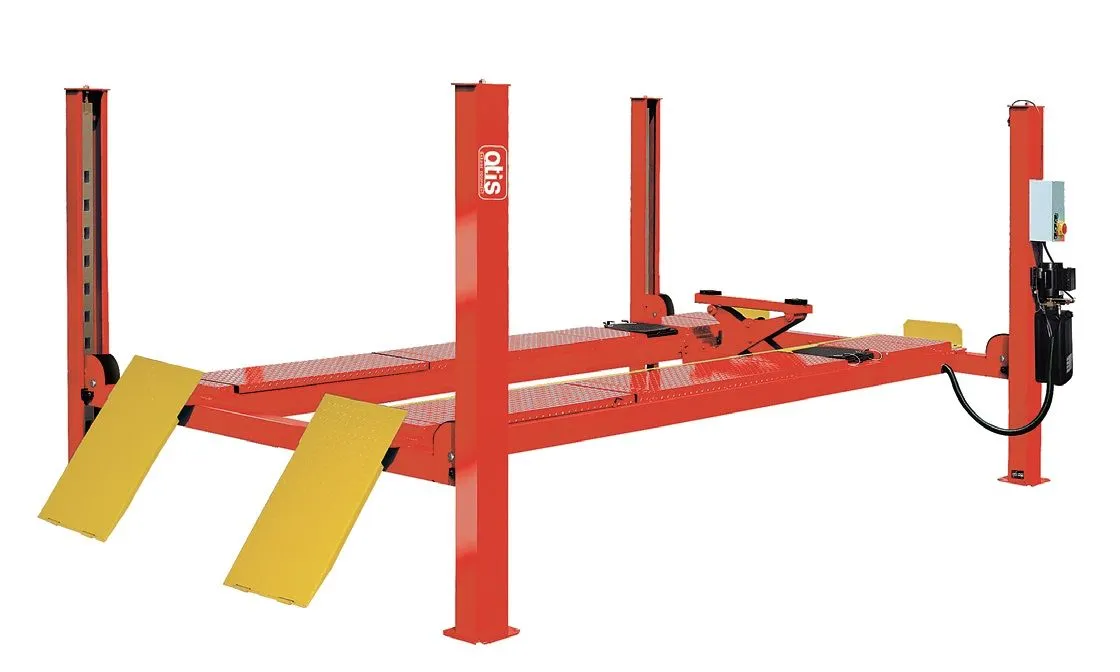 Электрогидравлический подъемник A455A (PEAK 412A) Подъемник четырехстоечный, 5,5 т., под 3D сход-развал для длиннобазных автомобилей