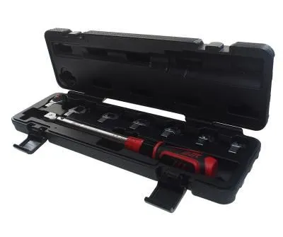 Ключ динамометрический 20-110Нм 9-12мм с рожковыми насадками 10-19мм 8 предметов JTC